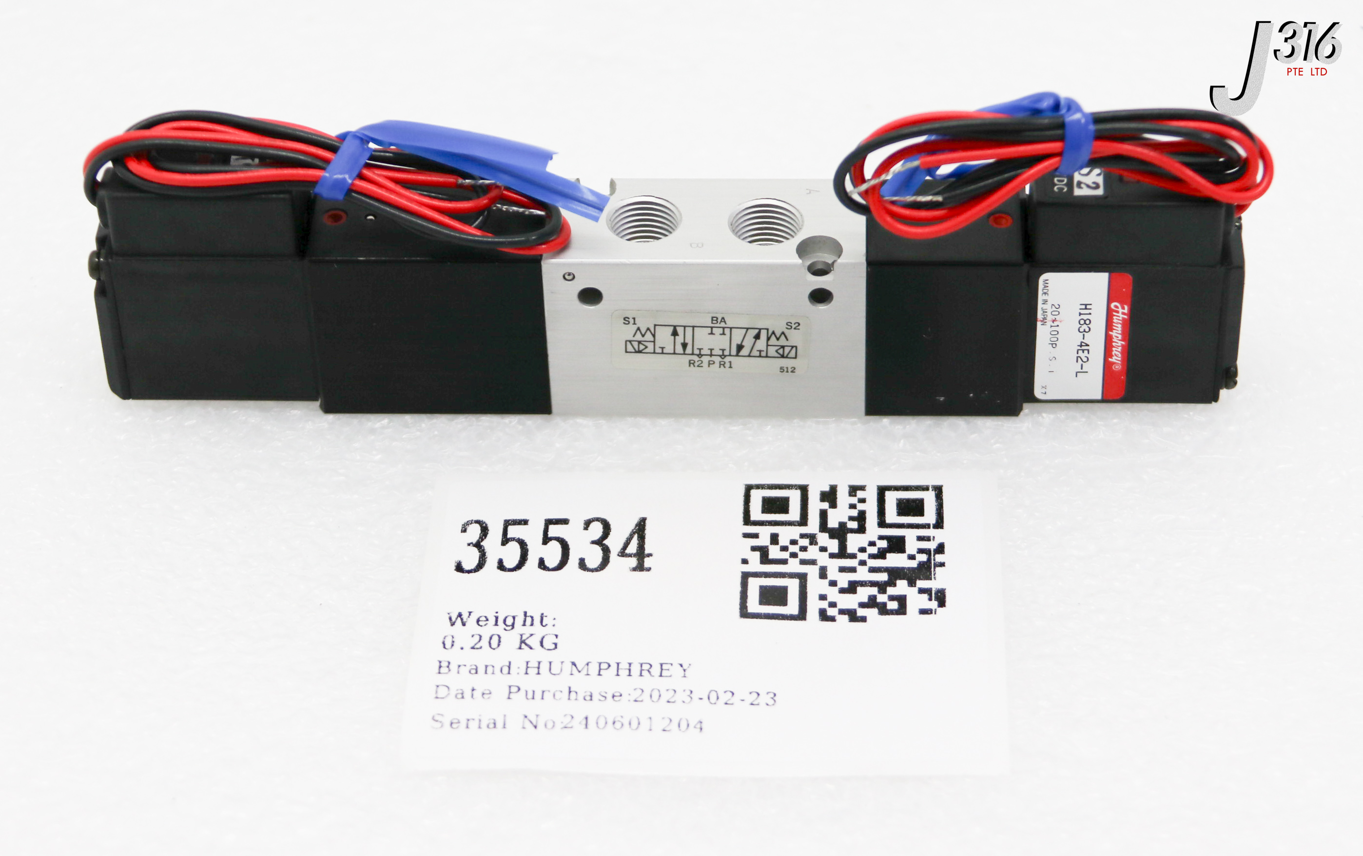 35534 HUMPHREY SOLENOID VALVE, 20 - 100 PSI (NEW) H183-4E2-L | eBay